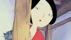 Humorous Japanese animation of a housewife getting a dicking