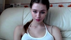 Hottest brunette solo webcam masturbation 2