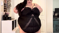 Cute curly brunette solo webcam masturbation