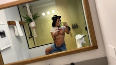 Busty brunette bitch with big boobs