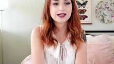 Skinny pierced amateur redhead rough fucking huge toys