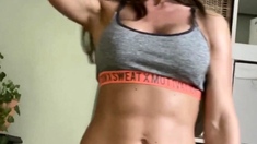 Hottest brunette solo webcam masturbation 2
