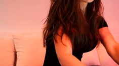 Brunette Solo Webcam Masturbation