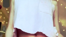 Blonde emo amateur solo masturbation