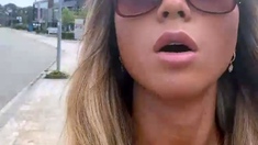 Real amateur babe outdoors getting hot outdoors in hd