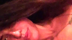 Tattoed Amateur Webcam Girl Hot Dildo Action Masturbation