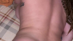 Amateur Bikini Babe in Blue is POV Blowjob Slut