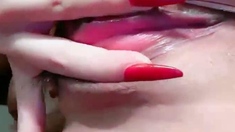 Sexy Teen Ebony Solo Toy Masturbation