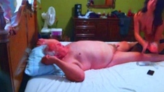 Massage and final blowjob at the nursing home