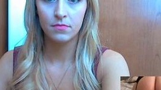 Blonde Teen Solo Masturbating On Webcam