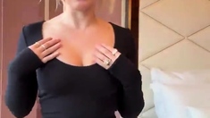 Naughty blonde teen girl loves to use her toy