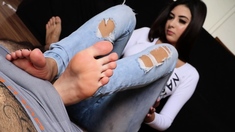 Babes girl foot fetish