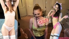 Masturbating amateur cums after solo fun