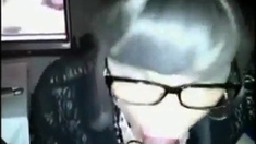 Crossdressing Secretary Gives Amateur Blowjob on Webcam