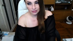 Stacked brunette goes solo toys and masturbation