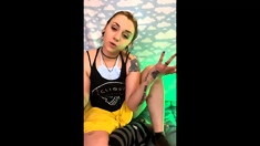 Amateur Webcam Cute Teen Plays Solo with Big Dildo