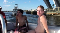 Busty amateur blonde banged in public outdoor