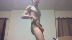Skinny Asian Twink's Birthday Striptease