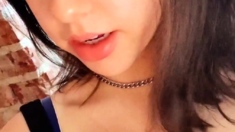 Brunette Solo Webcam Masturbation