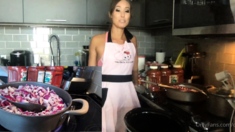Cute curly brunette solo webcam masturbation