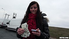 She's A Fine European Hottie Who Really Needs To Catch A Ride
