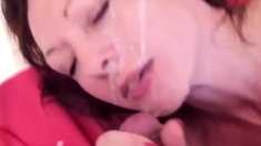 Homemade russian girl facial