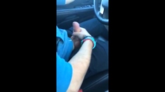 Wanking and cumming in the car with a buddy