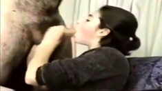 Hairy Arab get good blowjob