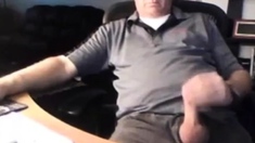 Handsome dad exposing his penis